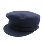 未使用 シャネル A76379 Sサイズ ウール ネイビー キャスケット 帽子 1073 CHANEL