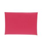  как новый Hermes karu vi Duo she-bru rose Extreme W печать (2024 год производства ) розовый футляр для карточек 0249 HERMES