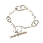 未使用品 エルメス シェーヌダンクル ファランドール SH シルバー925 ブレスレット 0342 HERMES