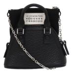 ショッピングマルジェラ 新品同様 メゾン マルジェラ 5AC BABY ICチップ レザー ブラック 0721 黒 ショルダーバッグ Maison Margiela