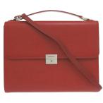  прекрасный товар Burberry 2WAY кожа красный портфель красный 1797 BURBERRY