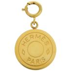美品 エルメス セリエ メタル ゴールド 金 ペンダントトップ 0094 HERMES