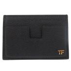  прекрасный товар Tom Ford серый n style Logo футляр для карточек кожа черный 0709 TOM FORD