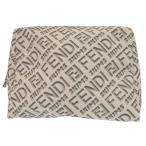 未使用品 フェンディ × スキムス コラボ ロゴ  8N0171 ナイロン ベージュ ポーチ バッグ 0920 FENDI SKIMS