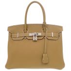 美品 エルメス バーキン30 トゴ クラフト シルバー金具 ハンドバッグ 1018 HERMES