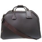 ショッピングダンヒル 美品 ダンヒル 大容量 2WAY ボストンバッグ 旅行 ショルダーバッグ レザー ダークブラウン 0928 Dunhill