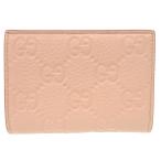 ショッピングＧＧ 新品同様 グッチ GGエンブレム ミディアム ウォレット 815874 GGグレインレザー トープ  ベージュ 二つ折り財布 1047 GUCCI