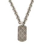 ディオール CDダイヤモンド プレート メタル シルバー ネックレス 1343 Dior