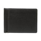  как новый Louis Vuitton зажим для денег porutofoiyu хлеб sM62978 футляр для карточек Taiga / кожа черный LV 0349 LOUIS VUITTON