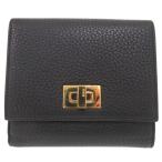 新品同様 フェンディ PEEK A BOO ピーカブー 二つ折り財布 8M0438 A91B F11IE カーフ 0197 FENDI