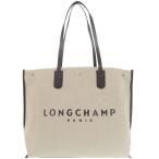 美品 ロンシャン キャンバス ベージュ トートバッグ 0442 Longchamp