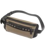  прекрасный товар Jimmy Choo Oscar Star заклепки кожа Brown сумка "body" сумка-пояс чай 0598 JIMMY CHOO мужской 