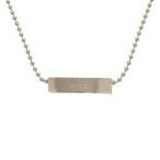  прекрасный товар Gucci Logo plate мяч цепь 1697AR серебряный 925 серебряный короткое колье 0768 GUCCI