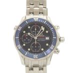 美品 オメガ シーマスター 300 クロノグラフ 2225.80 ネイビー SS 自動巻き 腕時計 0104 OMEGA