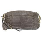 新品同様 ルイヴィトン ロックイット クラッチ アリゲーター クロコ クラッチバッグ グレー LV 0569 LOUIS VUITTON