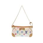 Yahoo! Yahoo!ショッピング(ヤフー ショッピング)新品同様 ルイヴィトン モノグラムマルチ M60096  ポシェットミラMM ブロン 白 アクセサリーポーチ バッグ  0296  LOUIS VUITTON