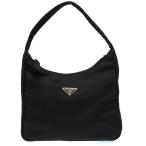 Yahoo! Yahoo!ショッピング(ヤフー ショッピング)美品 プラダ ナイロン ポーチ アクセサリーポーチ バッグ ブラック プレート 黒 0012 PRADA