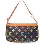 Yahoo! Yahoo!ショッピング(ヤフー ショッピング)美品 ルイヴィトン モノグラムマルチカラー ポシェット アクセソワ—ル ノワール M92648 アクセサリーポーチ バッグ 黒 0073 LOUIS VUITTON