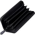  кошелек мужской длинный кошелек карбоновый кожа телячья кожа раунд застежка-молния длинный бумажник черный бесплатная доставка (sa)