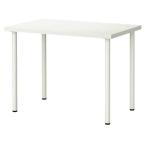 IKEA Ikea LINNMON Lynn mon/ ADILSoti белка стол, белый обеденный W100cm,D60 cm,H74 cm