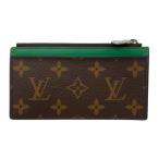 ルイヴィトン カードケース コインケース コインカードホルダー M82913 モノグラム マカサー グリーン LOUIS VUITTON