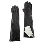  Jil Sander Zip имеется кожа перчатка pa палатка кожа перчатка J08TS0005 P6281 75 размер черный шерсть кашемир JIL SANDER