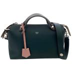 フェンディ バイザウェイ ミディアム 2way ハンドバッグ 8BL124 レザー グリーン ベージュ マルチカラー ショルダーバッグ FENDI