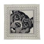  Hermes бандана Calle H 65 GRRRRR! H284227T 14 Gris * clair nowa-ru белый черный серый HERMES