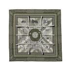  Hermes бандана Calle H 65 лошадь надеты H283507T 10 хаки белый черный Couvertures et Tenues de Jour HERMES