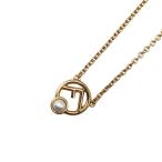 ショッピングフェンディ フェンディ ネックレス エフ イズ フェンディ ネックレス ロゴ パール ゴールド F is FENDI
