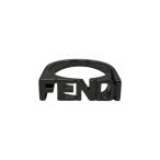 ショッピングフェンディ フェンディ リング ロゴ レタリング 7AJ272 Mサイズ ブラック FENDI