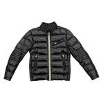 モンクレール ダウンジャケット カロウ F20911A58100 68950 1サイズ ナイロン ロゴ ブラック CAROUX GIUBBOTTO MONCLER