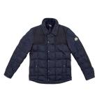 ショッピングmoncler モンクレール ダウンジャケット クロヴィス C20914185885 5799D 1サイズ コットン デニム ブルー CLOVIS MONCLER