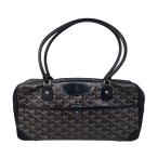 ゴヤール ハンドバッグ ワンショルダーバッグ サンマルタン マーカージュ ロゴ ブラック ブラウン シルバー金具 GOYARD