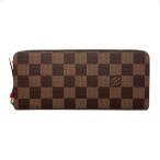 ルイヴィトン 長財布 ポルトフォイユ・クレマンス N60534 ダミエ エベヌ レッド LOUIS VUITTON