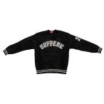シュプリーム スウェット テクスチャード アーク セーター Mサイズ 25SS ロゴ ブラック ホワイト Textured Arc Sweater Supreme