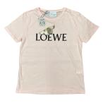 ショッピングLOEWE LOEWE ロエベ SB44Y22X12 ロエベ×ハウルの動く城 ヒン刺繍 Tシャツ ピンク コットン サイズL 未使用