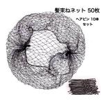 髪束ねネット 50枚 アシアナネット ヘアピン 10本 お団子 まとめ髪 ヘアネット 送料無料
