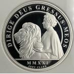 2021年 イギリス ウナとライオン オルダニー 5ポンド 2oz 銀貨 エリザベス2世 NGC社鑑定 PF70 ULTRA CAMEO