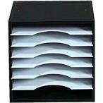 sunneed 書類整理棚 WEEKLYラック ブラック色 35BK