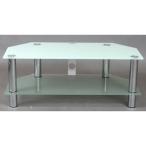 sunneed ガラステレビ台 ホワイト色 90-2WH