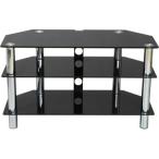 sunneed ガラステレビ台 ブラック色 90-3BK