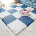 ジョイントマット 大判 厚手 防音 パズルマット 衝撃 吸収 防音 防傷 錦 フロアマット プレイマット サイドパーツ付き 転倒防止 組み立て簡単タイルカーペット