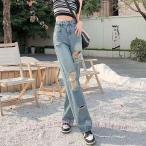  повреждение Denim брюки широкий брюки женский распорка bo повреждение Denim Vintage высокий ue strong ( АО )C&amp;J джинсы большой размер ji