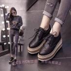  эмаль style оксфорды толщина низ гонки выше обувь Loafer обувь перфорирование обработка женский .. обувь платформа C&amp;J casual едет 