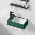 壁掛け手洗い器ミニ手洗い器排水セット付きコンパクト小型おしゃれ洗面ボウルC&J陶器製洗面ボール洗面鉢手洗いボウル小さなトイレに適しシンプルバル