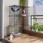  кошка для клетка большой 2 уровень 3 уровень модный DIY кошка клетка складной сборка тип переформирование . починка простой много голова ..C&amp;J маленький кошка с лестницей . домашнее животное мера домашнее животное 
