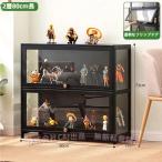 フィギュアケース 棚 アクリル コレクションケース フィギュア 天然竹製 C&J 透明パネル 防塵 ショーケース 大容量 コレクションラック