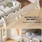 キッズパーテーション ベビーゲート テレビ 360cm 260cm ベビーサークル ワイド ベビーガード C&J 置くだけ 自立式 ドア付き 柵 簡単設置