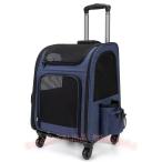 домашнее животное Carry 2way передвижная корзинка рюкзак собака для кошка для с роликами .ko Logo roC&amp;J сетка "дышит" боковой карман выход путешествие через .pe место хранения сила 